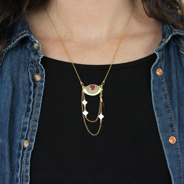 DIY easy- lucky eye necklace DIY easy- lucky eye necklace