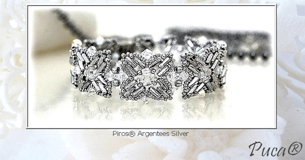 Pepita Piros glass beads bracelet by Puca Pepita Piros glass beads bracelet by Puca