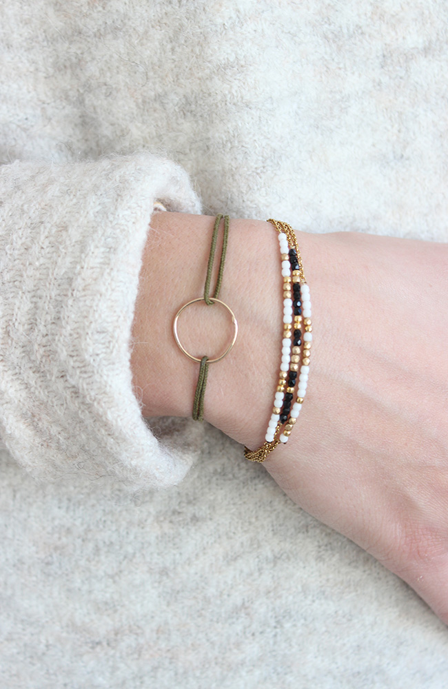 Schema DIY Multi-strand bracelet with faceted glass beads Schema DIY Multi-strand bracelet with faceted glass beads