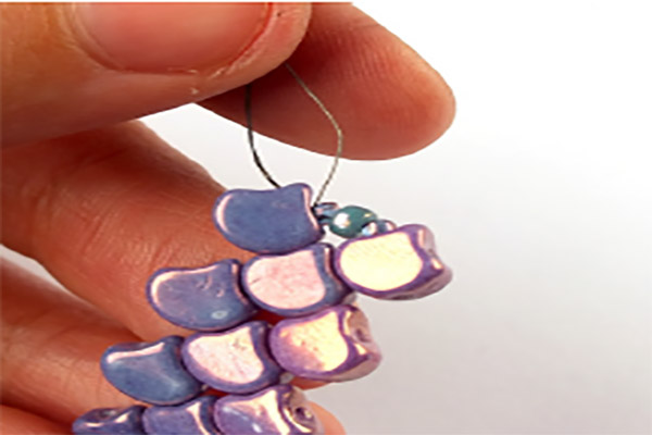 etape4 imitation bracelet snake glass beads Ginko