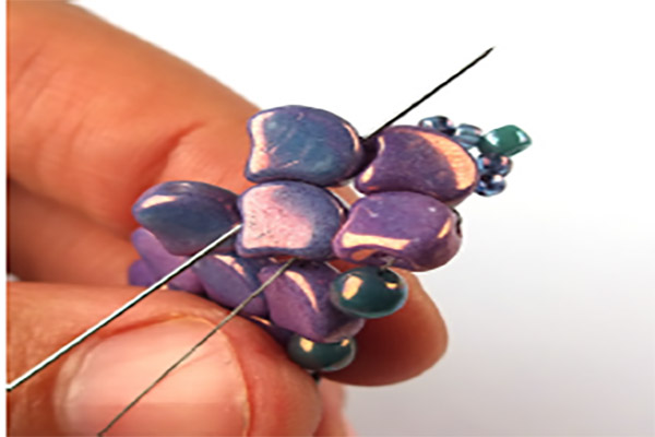 step6 bracelet imitation snake glass beads Ginko