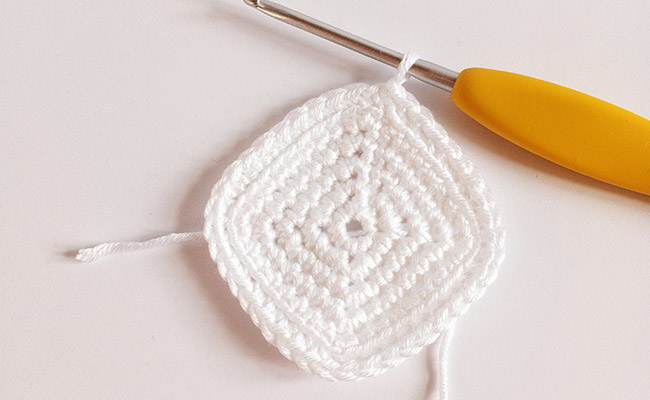 step 2- milk carton and crochet cookies