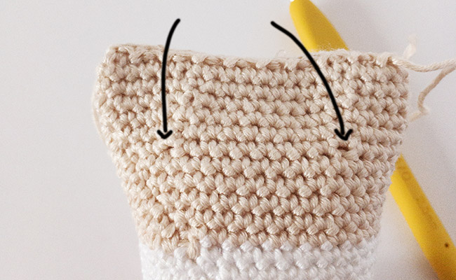 step 5- milk carton and crochet cookies