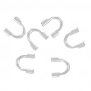 Wire guardian 1 mm 925 Sterling Silver x10