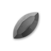 PureCrystal Navette 10x5mm Jet Hematite