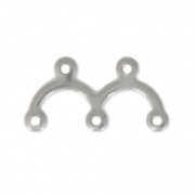 Stainless steel double spacers 17.5x9 mm x5