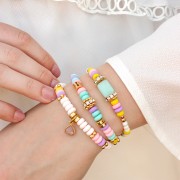 Round beads fine Gold plated 4 mm x50