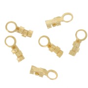 Mini end clip 0.5 to 0.9 mm 3 micron gold plated x6
