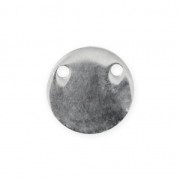 Stainless steel sequin with 2 holes 12 mm x1