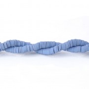 Heishi beads in polymer clay 5x1 mm Blue x39 cm