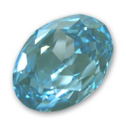 PureCrystal 4120 Oval Fancy Stone 14x10mm Aquamarine