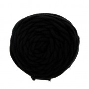 Cotton Air 5 mm cord for macrame - Black x 50m
