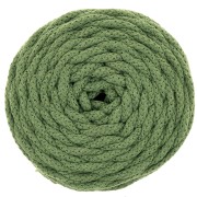Cotton Air 5 mm cord for macrame - Green x 50m