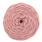Cotton Air 5 mm cord for macrame - Old Pink x 50m