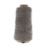 Cotton Supreme 3XL combed cord for macrame - Grey x 75m
