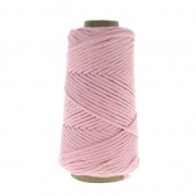 Cotton Supreme 3XL combed cord for macrame - Baby Pink x 75m
