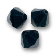 PureCrystal 5328 Crystal Bicones 8mm Jet x6