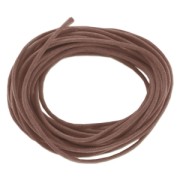 Brown - Cotton waxed cord 2mm Brown x4.8m Cotton waxed cord 2mm Brown x4.8m