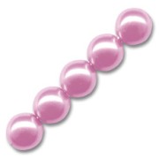 Pearly beads 8mm Rose x25