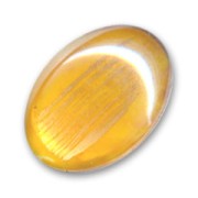 Cabochon 18x13mm Light Topaz/Gold x1