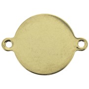 24.8x18mm Gold plated stainless steel spacer 2 loops x1