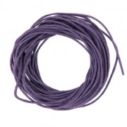Dark Amethyst - Cotton waxed cord 1mm Dark Amethyst x4.9 m Cotton waxed cord 1mm Dark Amethyst x4.9 m