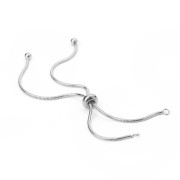 220mm Adjustable strap for spacer - Snake mesh - Stainless Steel x1