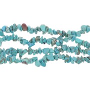 Howlite teinted Turquoise Chip beads 8 - 11 mm x85cm