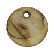 Set of 10 Mother-of-Pearl Sequins 12.5mm Light bronze