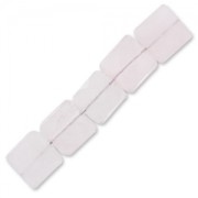 Bead Rose Quartz Square with facets 10mm x1