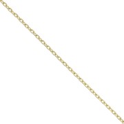 1.3mm Stainless Steel 316L Flat cable mesh chain - Gold Tone x50 cm