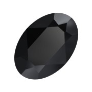 6x4mm PureCrystal 4120 Oval Fancy Stone - Jet x1