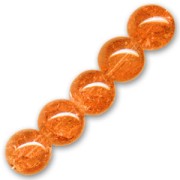 Cracked Beads 12mm Sun x5