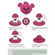 4mm Plastic safety eyes for toys and amigurumi - Black x20 pairs