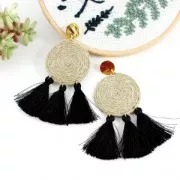 Reel of 2.5 mm linen thread - Natural x200gr