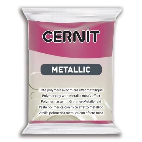 Metallic Cernit Polymer clay - Magenta (n°460) 56gr x1