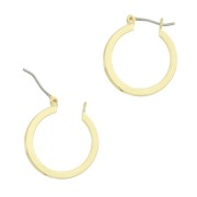 20mm Leverback hoop earrings to decorate with edge - Gold Tone x2