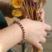 8x5.5mm 2-holes Connector - Halo Beads for SuperDuo - Gold Tone x1