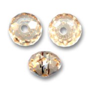PureCrystal 5040 Flat round 6mm Light Colorado Topaz x1