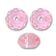 PureCrystal 5040 Flat round 6mm Light Rose x1