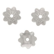 Beads caps 7 mm - 304 stainless steel x10
