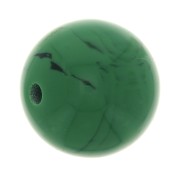 8mm Opaque resin bead - Malachite x1
