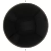 Beads - 25mm Round opaque resin puck - Black x1 25mm Round opaque resin puck - Black x1