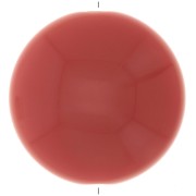 25mm Round opaque resin puck - Terracotta x1