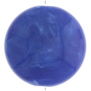25mm Round opaque resin puck - Marbled Royal blue x1