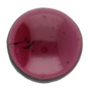 10 mm round gemstone cabochon - Garnet x1