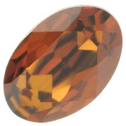 6x4mm PureCrystal 4120 Oval Fancy Stone - Light Amber x1