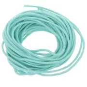 Cotton waxed cord 1,5mm Turquoise x5m