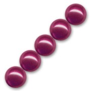 Pearly beads 12mm burgundy x15