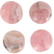 6mm round gemstone cabochon - Rhodochrosite x1